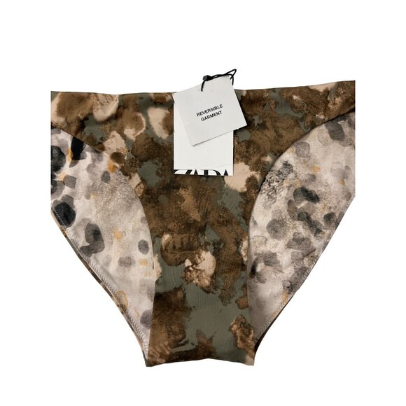 Zara Reversible Camouflage Bikini Bottom - Picture 3 of 4